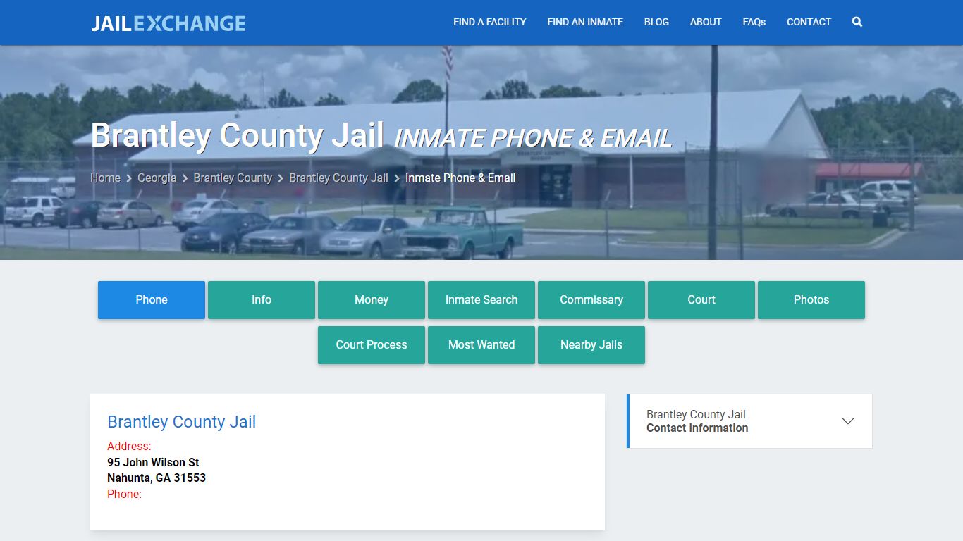 Inmate Phone - Brantley County Jail, GA - Jail Exchange