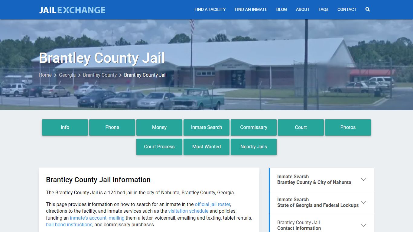 Brantley County Jail, GA Inmate Search, Information